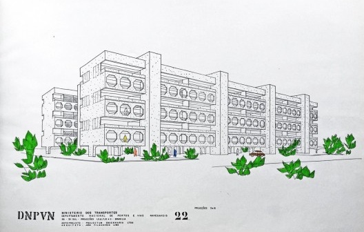Superquadra SQS 311, anteprojeto, blocos de apartamento (prancha 22), Brasília, 1974. Arquiteto João Filgueiras Lima