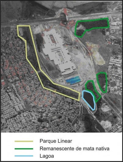 Áreas de relevância ambiental no entorno do shopping