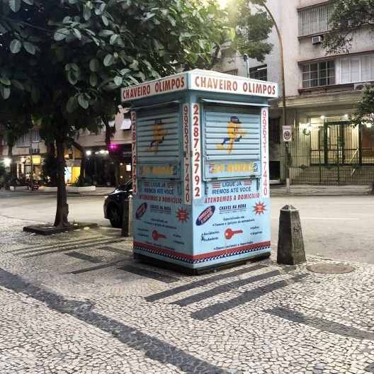 Guarita de chaveiro, Rio de Janeiro, fevereiro de 2023