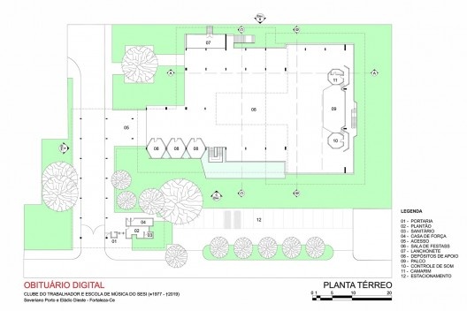 Planta Térreo do CTEM do Sesi Barra do Ceará