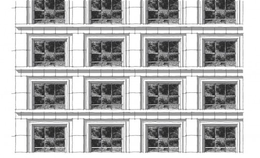 Edifício Jaraguá, Pilmat, 1939. Modulação da Fachada