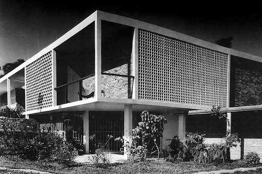 Residência do Arquiteto, Bairro Morumbi, São Paulo SP, 1951. Arquiteto Oswaldo Arthur Bratke