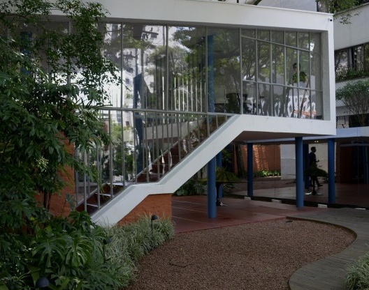 Segunda casa do arquiteto, 1949, pormenor do volume do escritório. Arquiteto João Batista Vilanova Artigas