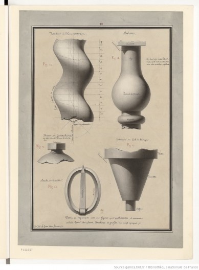 Jean-Jacques Lequeu, Tambour de Colonne Torse Lisse, 1777-1814