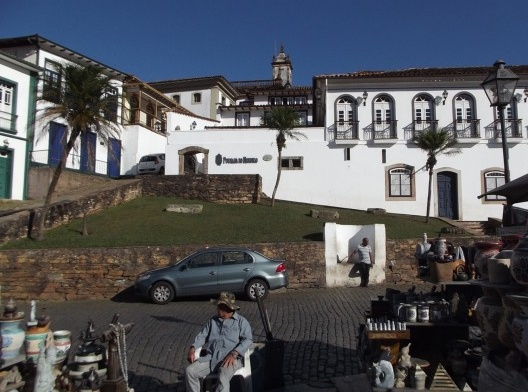 Paisagem observada a partir do alteamento onde se encontra a feirinha