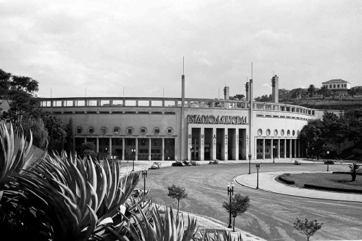 Estádio e complexo poliesportivo do Pacaembu, época da inauguração, São Paulo, anos 1940