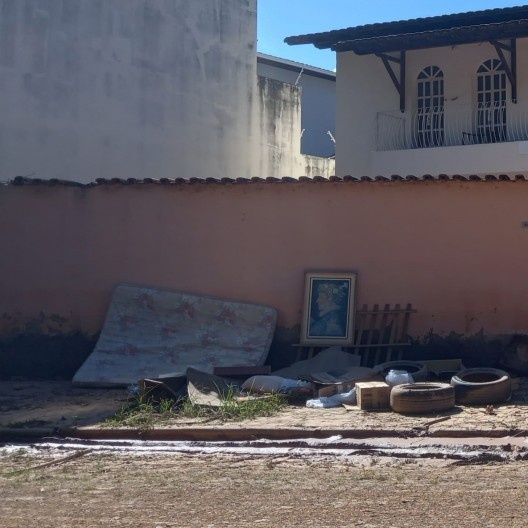 Residência antiga, localizada na parte baixa do bairro, duramente atingida pela enchente, janeiro de 2022