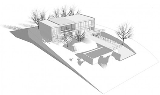 Casa Ilhabela implantação e vista geral, Nitsche Arquitetos, 2008