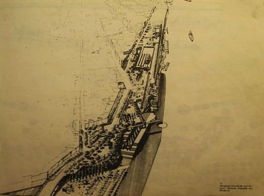 Perspectiva do anteprojeto do Parque España (MBM)