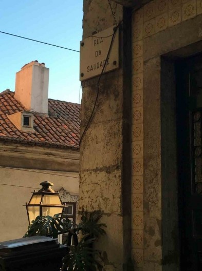 Rua da Saudade em Alfama, outubro de 2017