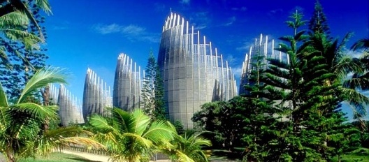 Centro Cultural Jean Marie Tjibaou em Nouméa. Renzo Piano