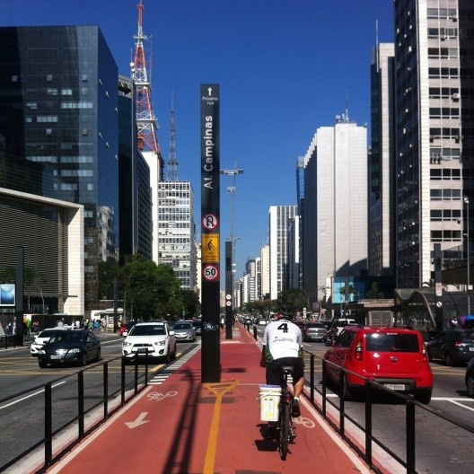 Ciclovia na Avenida Paulista, São Paulo