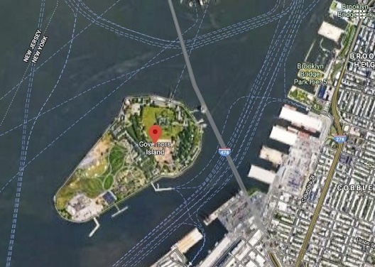 Vista aérea de Governors Island