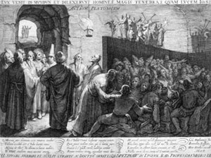 “Alegoria da caverna”, de Platão. Fonte: FLAGGE, Inceborg (org). The Secreto f the shadow. Berlin: Deutsches Architektur Museum, 2002, p.85