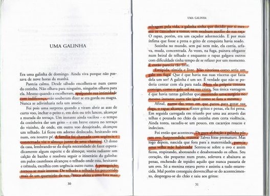 Páginas de Laços de família , de Clarice Lispector