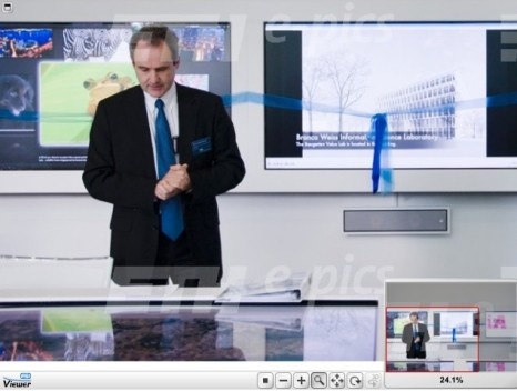 O Professor Gerhard Schmitt na inauguração do Value Lab