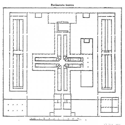 Planta da casa de correção de São Paulo em 1885
