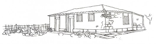 Casa construída com material missioneiro, desenho de Lúcio Costa, 1937