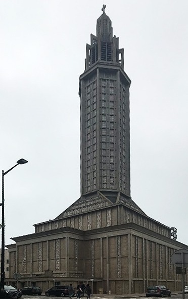 Igreja de Saint-Joseph, Le Havre, França. Arquiteto Auguste Perret