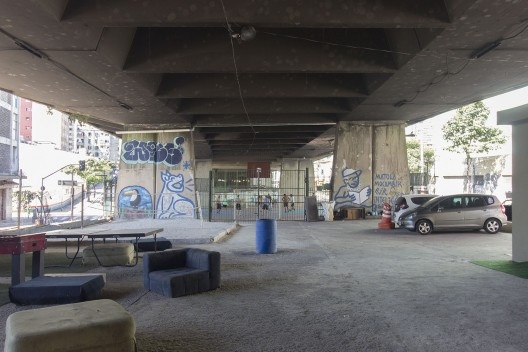 Baixo do viaduto Júlio de Mesquita Filho, projeto Arena Bela Vista, São Paulo