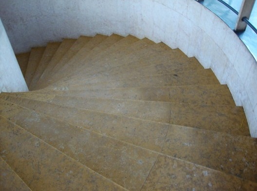 Palácio Capanema, escada helicoidal, Rio de Janeiro