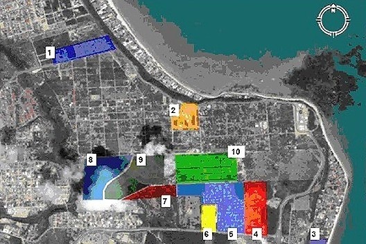 Condomínios fechados: 1. Vila Real; 2. Villas do Farol; 3. Village Atlântico do Sul; 4. Extremo Oriental; 5. Cabo Branco Residence Privê; 6. Portal do Sol; 7. Jdim Cabo Branco (vertical); 8. Bosque das Gameleiras; 9. Bosque das Orquídeas; 10. Boungainvill