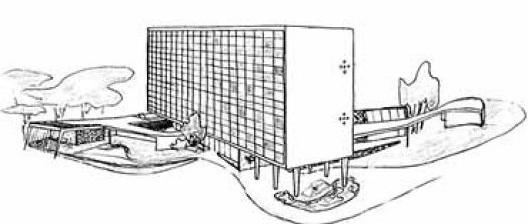 Casa do Brasil na Cidade Universitária de Paris, projeto de Lucio Costa