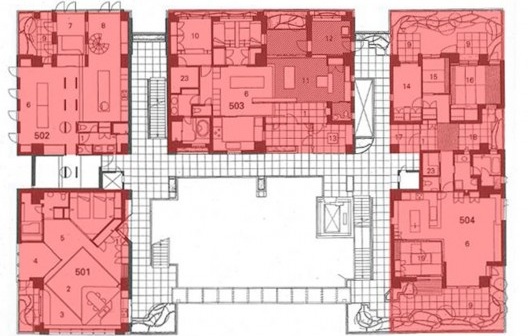 Next 21, quinto pavimento com rua elevada, Osaka