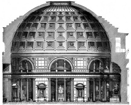 Figura 17: O Pantheon, corte