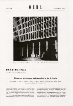 Página 1 de Werk, de janeiro de 1948 (Edifícios de escritórios: Ministério de Educação e Saúde no Rio de Janeiro)