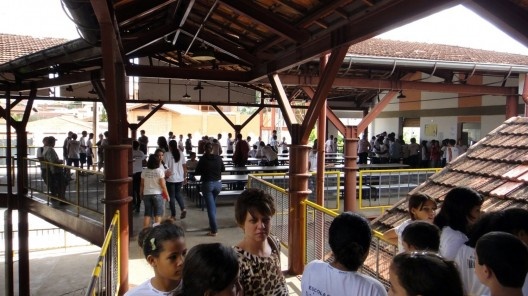 Antigo Grupo Escolar de Mococa cuja intervenção criou nova especialidade para o convívio dos alunos