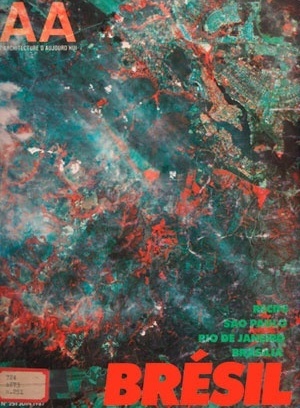 Capa da Architecture d’Aujourd’hui. Nº 257 - edição monográfica sobre a arquitetura brasileira. Junho, 1987.