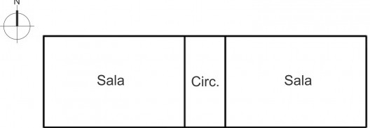 Distribuição das zonas térmicas no modelo utilizado