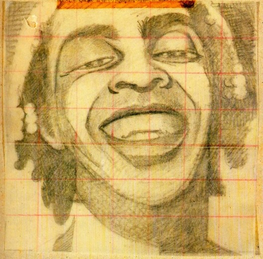 Estudo. Descrição: Gilberto Gil. Técnica: Grafite s/ papel. Dimensão: 26 x 20,1cm. Sem data. Coleção: Sociedade Cultural Flávio ImpérioGilberto Gil (estudo), grafite s/ papel, 26x20,1cm, s/d. Coleção Sociedade Cultural Flávio Império