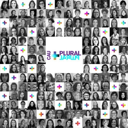 Arte com membros da chapa CAU+Plural realizada para a campanha eleitoral