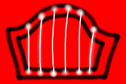 “A lira”, diagrama para o Parque La Villette, desenho de Fernando Fuão, 2013