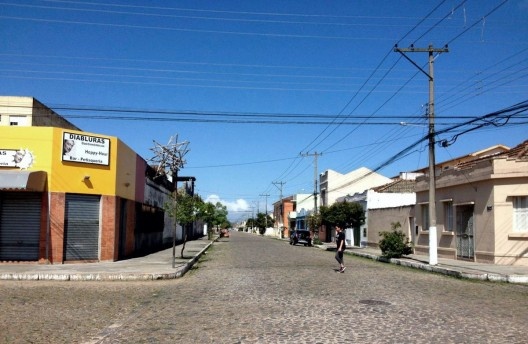 Rua do bairro do Porto em Pelotas no Rio Grande do Sul