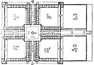 Figura 01 – Projeto para um hospital (Philibert Delorme, 1626)