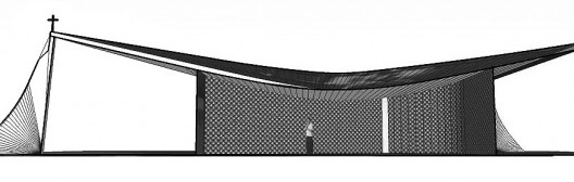 Corte na direção leste-oeste