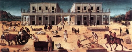 A construção de um palácio, c. 1515-1520