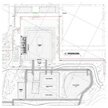 Implantação da arena