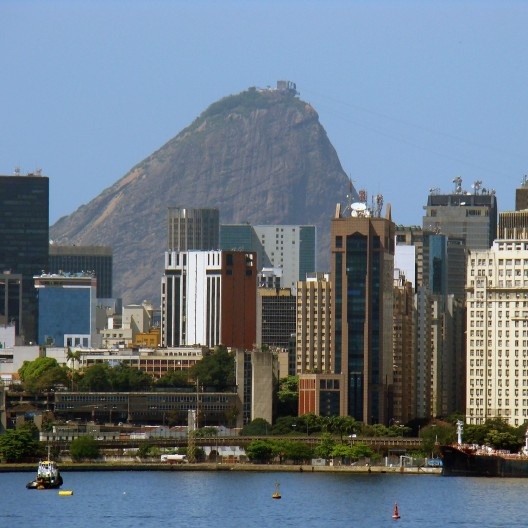 Rio de Janeiro RJ, centro, vista a partir da ponte Rio-Niterói
