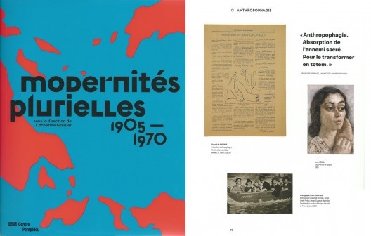 Páginas do catálogo da exposição Modernités Plurielles 1905-1970, Centre Pompidou, MNAM-CCI, Paris, de outubro de 2013 a fevereiro de 2015