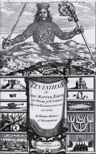 Gravura de Abraham Bosse para o frontispício do Leviathan, de Thomas Hobbes, edição de 1651