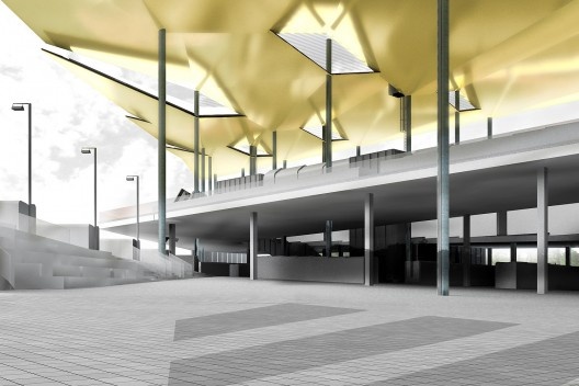 Mercat Encants, perspectiva, Barcelona. Arquiteto Fermín Vázques / b720 Fermín Vázquez Arquitectos