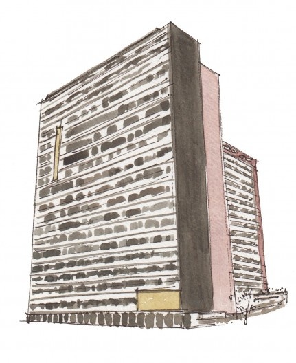 Edifício Nações Unidas, Avenida Paulista, 620, esquina com a Avenida Brigadeiro Luiz Antônio