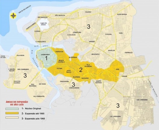 Figura 9. Eixos de Expansão urbana de São Luís