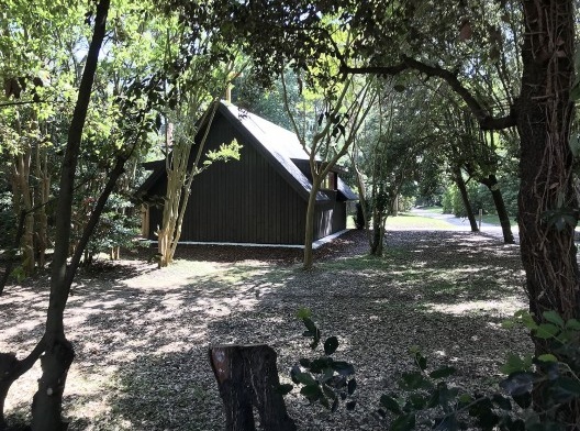 Capela de Terenobu Fujimori, vista do bosque