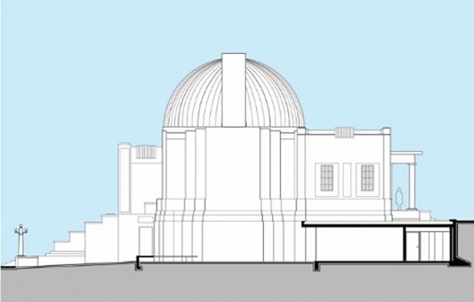 Pavilhão do Grande Equatorial (Planetário), corte (restauro), 2004