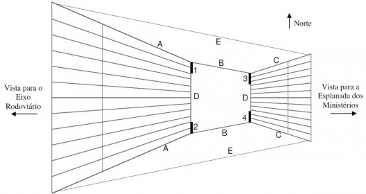 Figura 11 - Vista superior da estrutura principal do Teatro